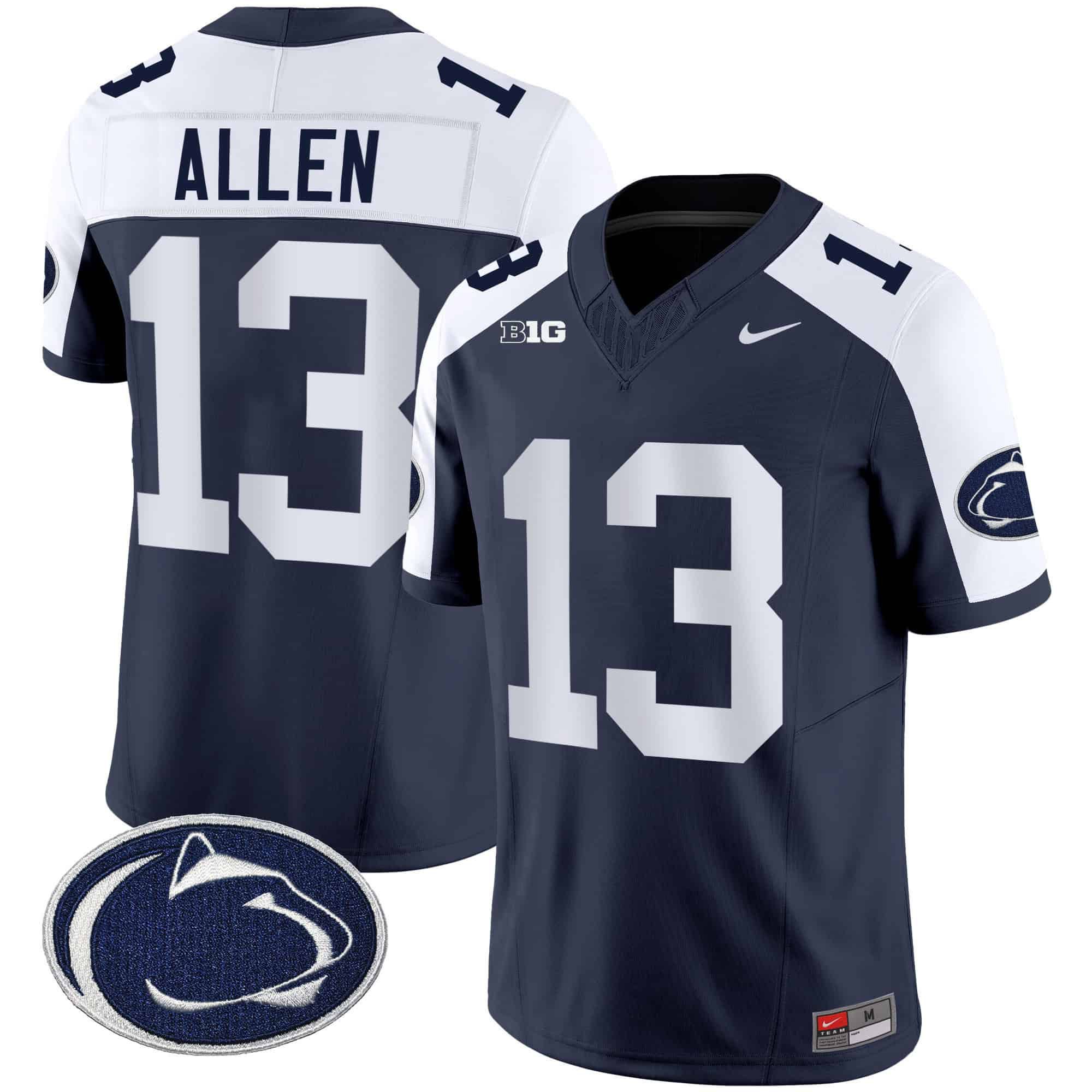 Men Penn State Nittany Lions #13 Allen Drak Blue 2024 Nike Vapor Limited NCAA Jersey->indianapolis colts->NFL Jersey